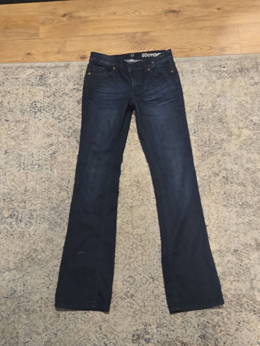 New York & Company Dark Blue Bootcut Jeans